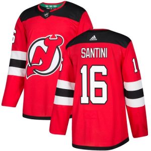 Herren New Jersey Devils Eishockey Trikot Steve Santini #16 Authentic Rot Heim